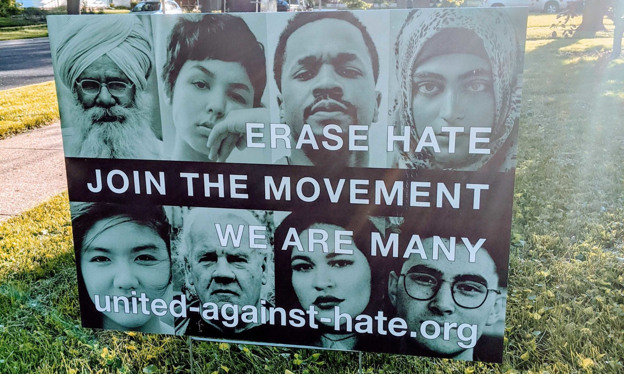 United Against Hate Yard Sign